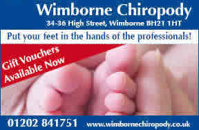 Wimborne Chiropody Gift Vouchers. Only £25 the ideal Christmas present